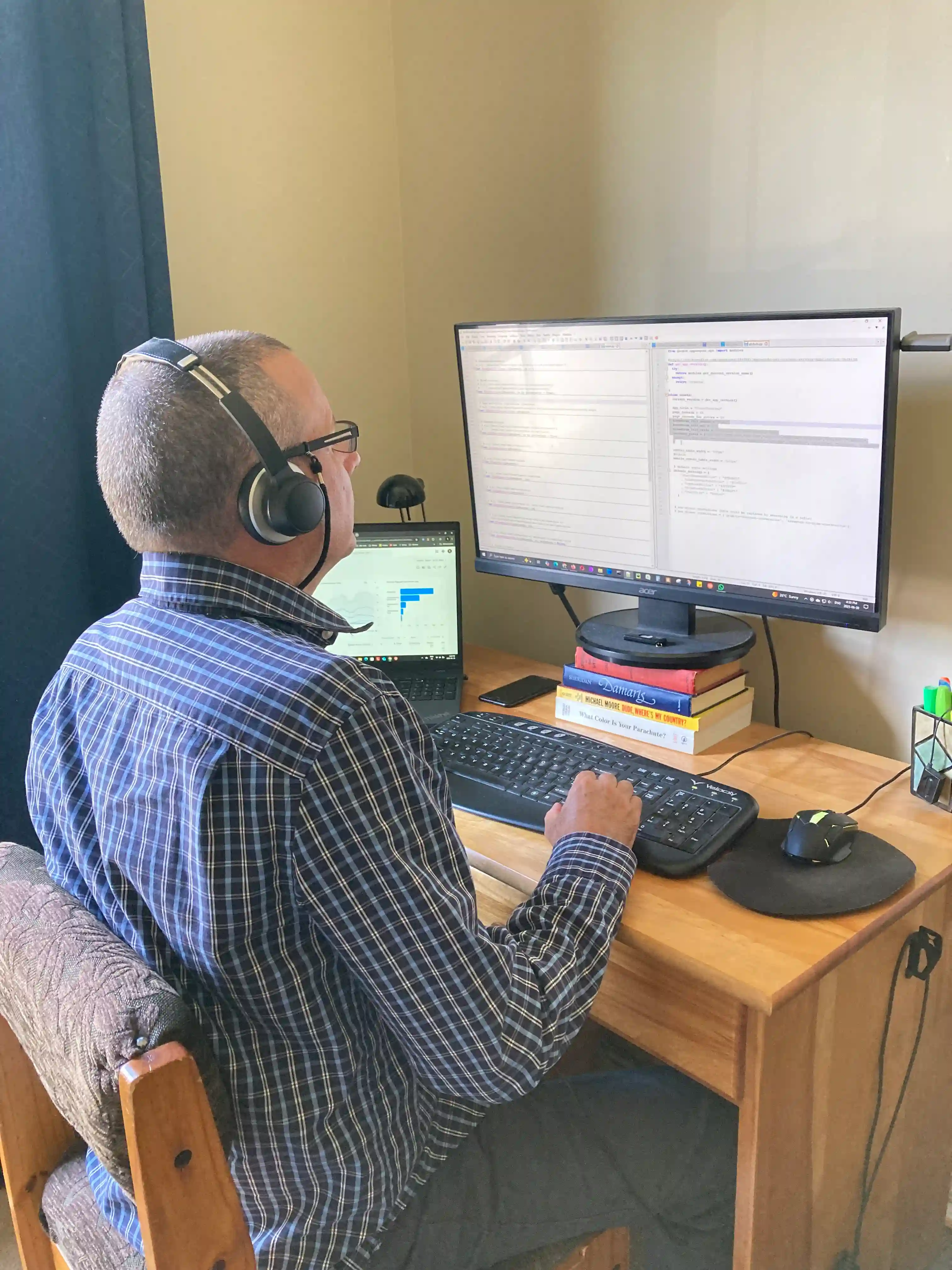 Michael, his keyboard, and a million conversions